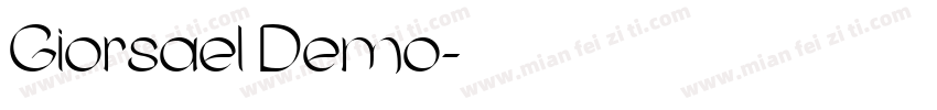 Giorsael Demo字体转换